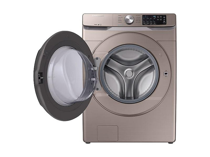 SAMSUNG WF45R6100AC 4.5 cu. ft. Front Load Washer with Steam in Champagne