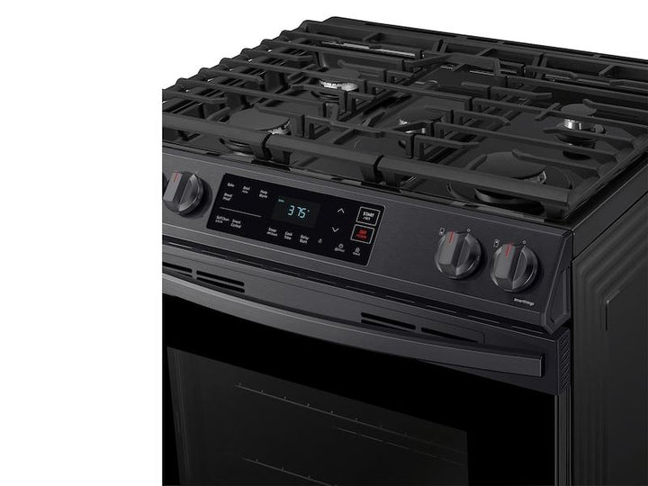 SAMSUNG NX60T8111SG 6.0 cu. ft. Smart Slide-in Gas Range in Black Stainless Steel