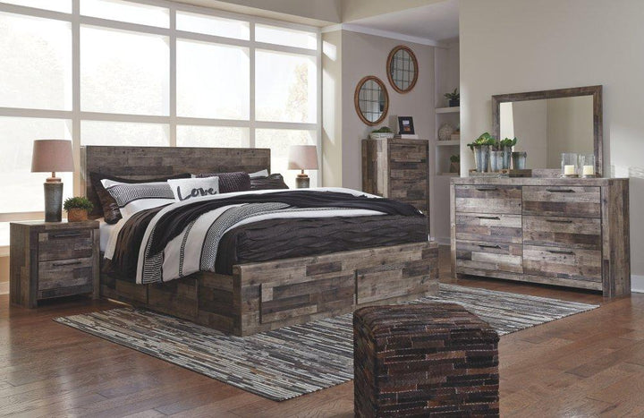 ASHLEY FURNITURE B200B12 Derekson King Panel Bed With 6 Storage Drawers