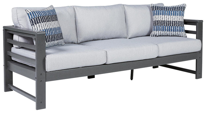 ASHLEY FURNITURE PKG013839 Outdoor Sofa and 2 Chairs With Coffee Table