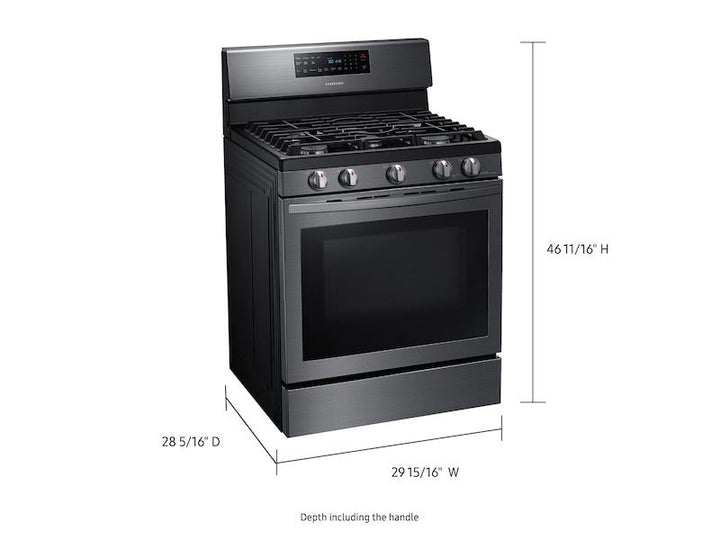 SAMSUNG NX58R5601SG 5.8 cu. ft. Freestanding Gas Range with Convection in Black Stainless Steel