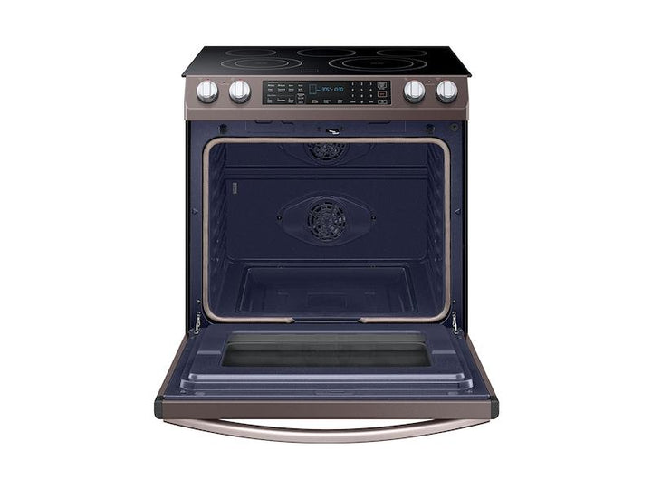 SAMSUNG NE58R9431ST 5.8 cu. ft. Slide-In Electric Range in Tuscan Stainless Steel