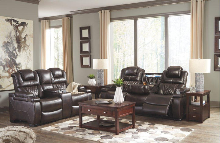 ASHLEY FURNITURE 7540718 Warnerton Power Reclining Loveseat With Console