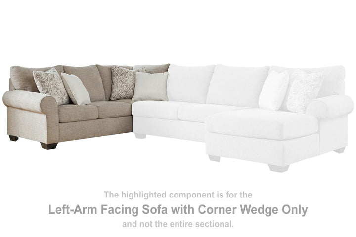 ASHLEY FURNITURE 5150348 Baranello Left-arm Facing Sofa With Corner Wedge