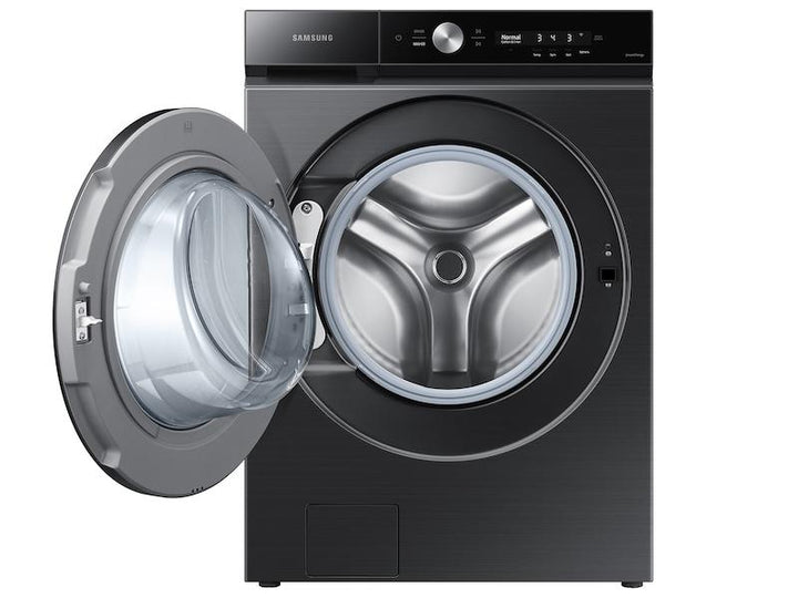 SAMSUNG WF53BB8700AVUS Bespoke 5.3 cu. ft. Ultra Capacity Front Load Washer with Super Speed Wash and AI Smart Dial in Brushed Black