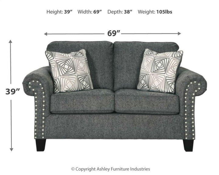 ASHLEY FURNITURE 78701U1 Agleno Sofa and Loveseat