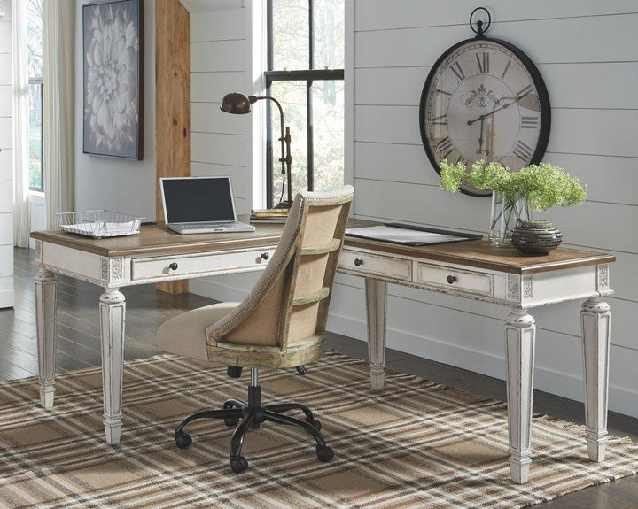 ASHLEY FURNITURE H743H1 Realyn 2-piece Home Office Desk