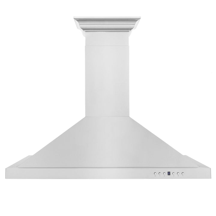 ZLINE KITCHEN AND BATH KBCRN24 ZLINE Convertible Vent Wall Mount Range Hood in Stainless Steel with Crown Molding Size: 24 Inch