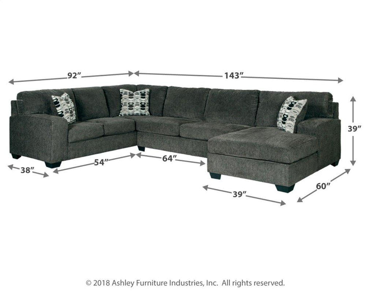 ASHLEY FURNITURE PKG001775 3-piece Sectional With Ottoman