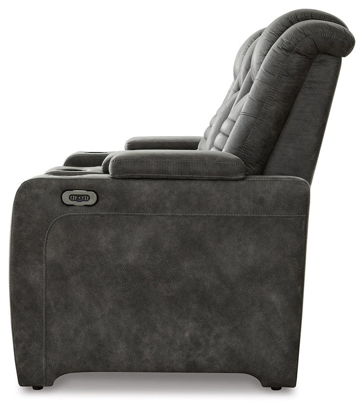 ASHLEY FURNITURE 3060618 Soundcheck Power Reclining Loveseat With Console