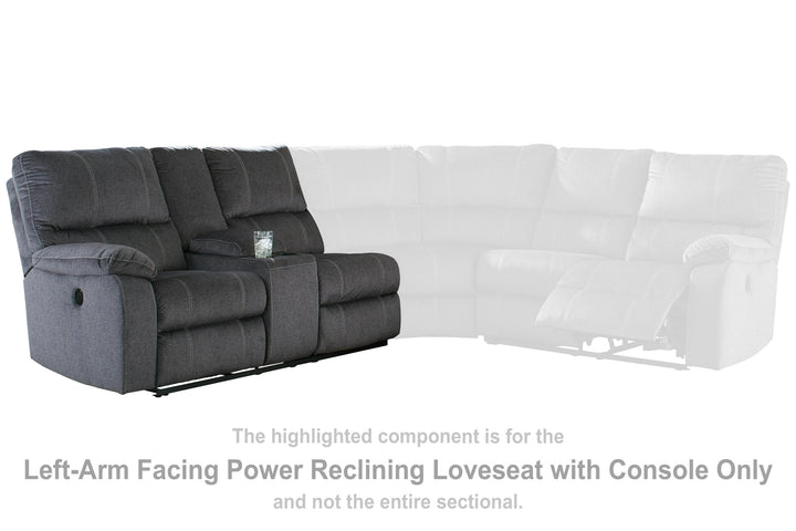 ASHLEY FURNITURE 5720101 Urbino Left-arm Facing Power Reclining Loveseat With Console