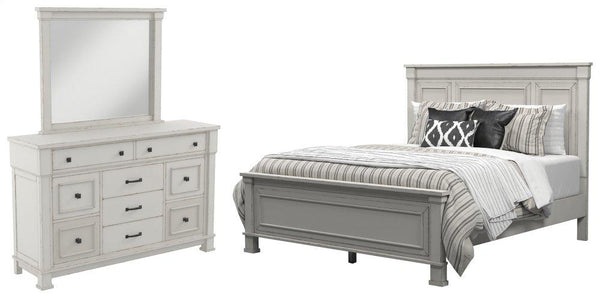 ASHLEY FURNITURE PKG000723 Queen Panel Bed With Mirrored Dresser