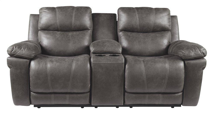 ASHLEY FURNITURE 3000418 Erlangen Power Reclining Loveseat With Console