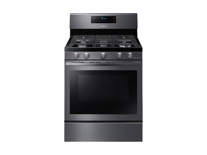 SAMSUNG NX58T7511SG 5.8 cu. ft. Freestanding Gas Range with Air Fry and Convection in Black Stainless Steel