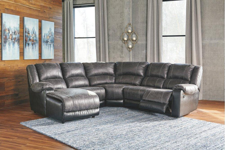 ASHLEY FURNITURE 50301S1 Nantahala 5-piece Reclining Sectional With Chaise