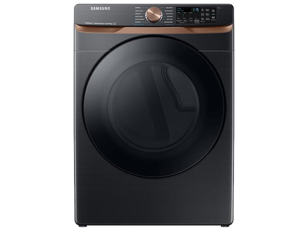 SAMSUNG DVE50BG8300VA3 7.5 cu. ft. Smart Electric Dryer with Steam Sanitize+ and Sensor Dry in Brushed Black