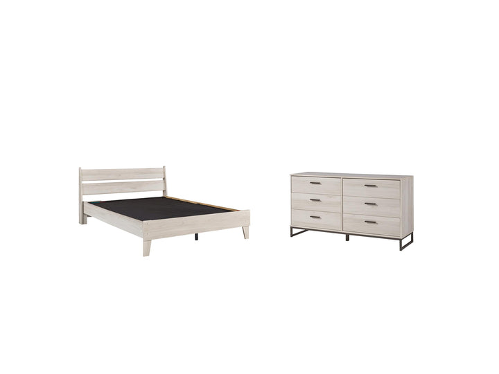 ASHLEY FURNITURE PKG009029 Full Platform Bed With Dresser