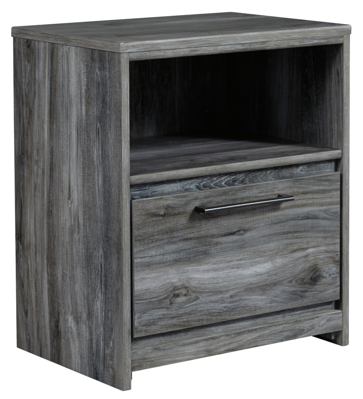 ASHLEY FURNITURE PKG014039 King Panel Bed With 2 Storage Drawers With Mirrored Dresser, and Nightstand