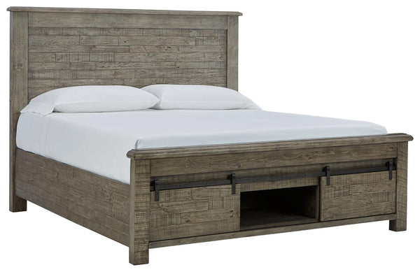 ASHLEY FURNITURE B774B4 Brennagan Queen Panel Bed With Storage