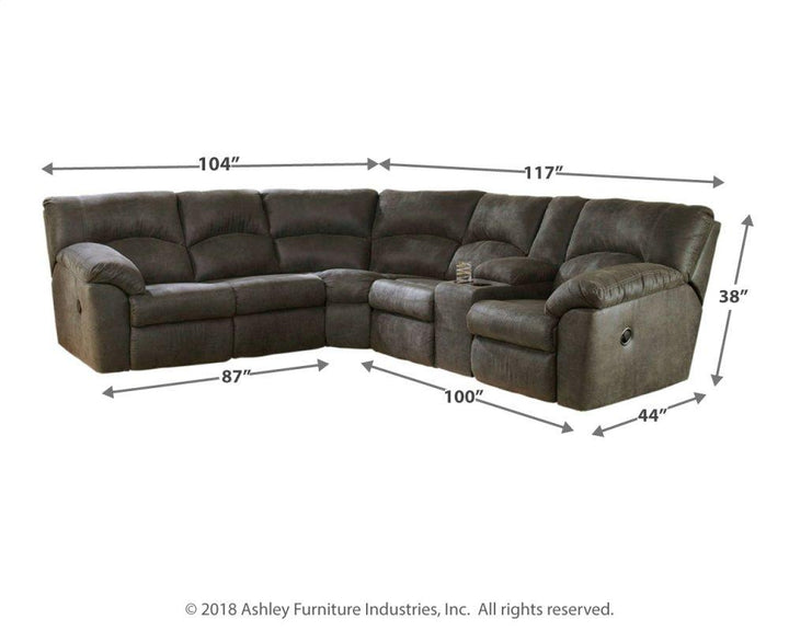 ASHLEY FURNITURE 27801U1 Tambo 2-piece Sectional With Recliner