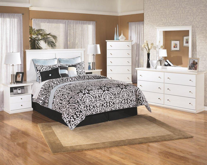 ASHLEY FURNITURE PKG002737 Queen/full Panel Headboard With Mirrored Dresser, Chest and Nightstand