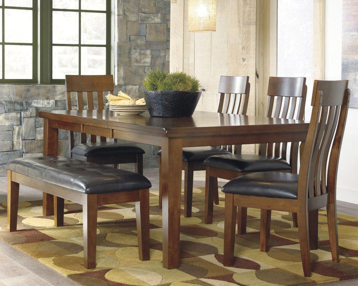 ASHLEY FURNITURE PKG000157 Dining Table and 4 Chairs and Bench