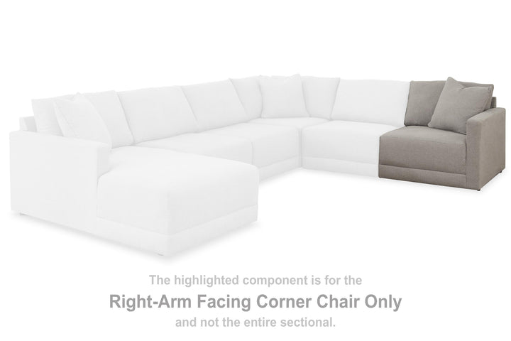 ASHLEY FURNITURE 2220165 Katany Right-arm Facing Corner Chair