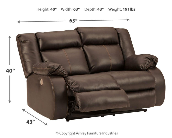 ASHLEY FURNITURE 5350574 Denoron Power Reclining Loveseat