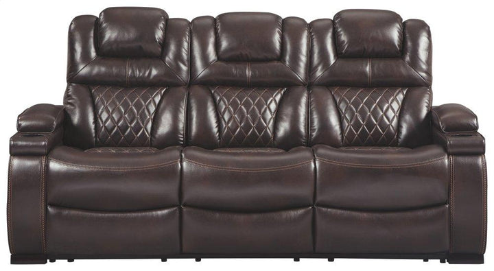 ASHLEY FURNITURE 75407U3 Warnerton Power Reclining Sofa and Loveseat With Power Recliner