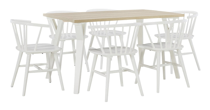 ASHLEY FURNITURE PKG010481 Dining Table and 6 Chairs