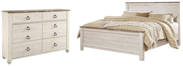 ASHLEY FURNITURE PKG004282 King Panel Bed With Dresser