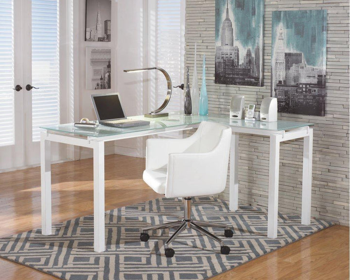 ASHLEY FURNITURE PKG008037 Home Office Desk With Chair