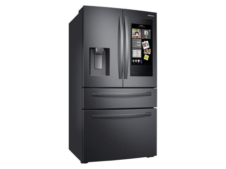 SAMSUNG RF28R7551SG 28 cu. ft. 4-Door French Door Refrigerator with 21.5" Touch Screen Family Hub TM in Black Stainless Steel