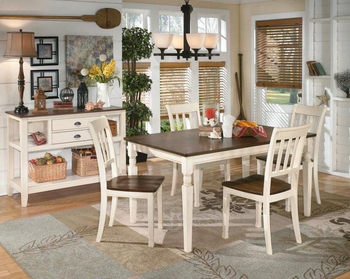 ASHLEY FURNITURE PKG002055 Dining Table and 4 Chairs With Storage