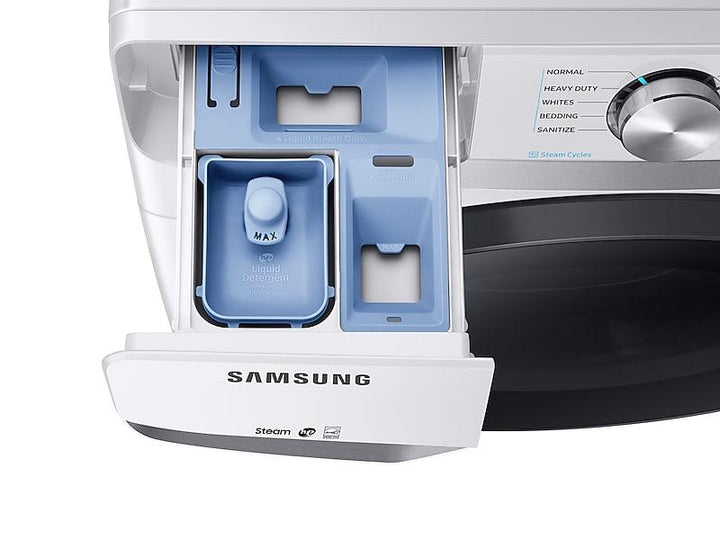 SAMSUNG WF45R6100AW 4.5 cu. ft. Front Load Washer with Steam in White