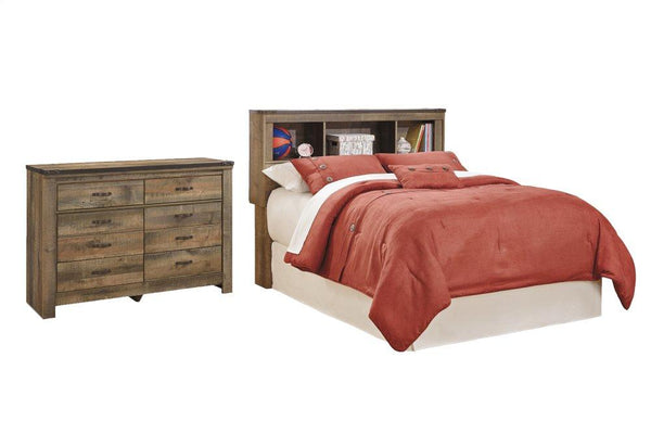 ASHLEY FURNITURE PKG005031 Full Bookcase Headboard With Dresser