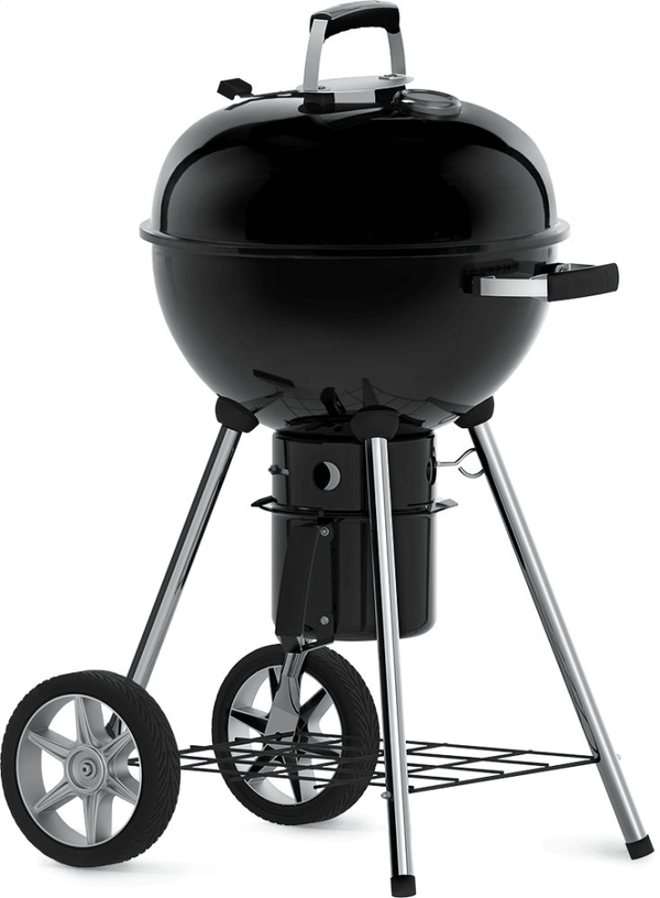 NAPOLEON BBQ NK18KLEG1 18" Charcoal Kettle Grill , Black , Charcoal