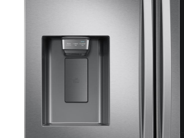 SAMSUNG RF27T5501SR 26.5 cu. ft. Large Capacity 3-Door French Door Refrigerator with Family Hub TM and External Water & Ice Dispenser in Stainless Steel