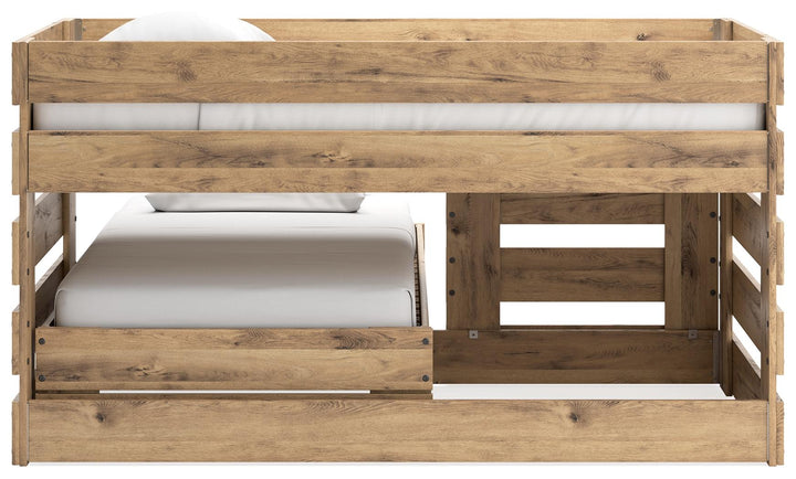 ASHLEY FURNITURE EB2712B5 Larstin Twin Over Twin Loft Bed