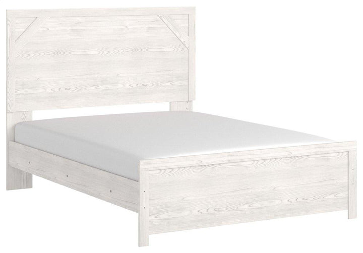 ASHLEY FURNITURE PKG009366 Queen Panel Bed With Mirrored Dresser and 2 Nightstands