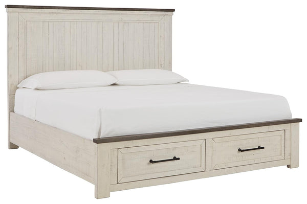 ASHLEY FURNITURE B784B5 Brewgan California King Panel Storage Bed