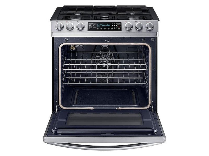 SAMSUNG NX58M9420SS 5.8 cu. ft. Slide-in Gas Range with Convection in Stainless Steel