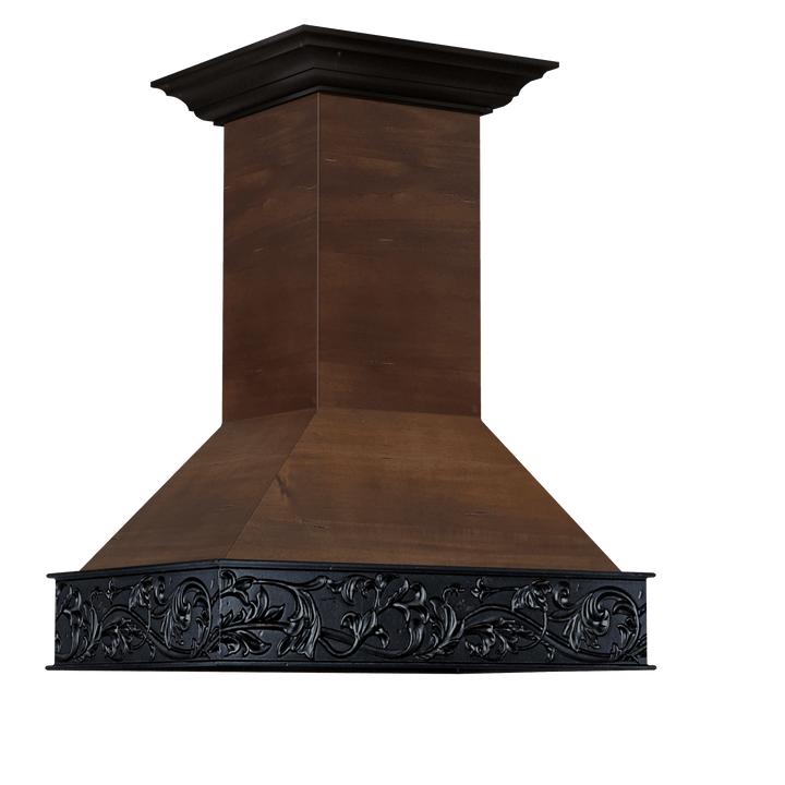 ZLINE KITCHEN AND BATH 9373AR36 ZLINE 36" Wooden Wall Mount Range Hood in Antigua and Walnut