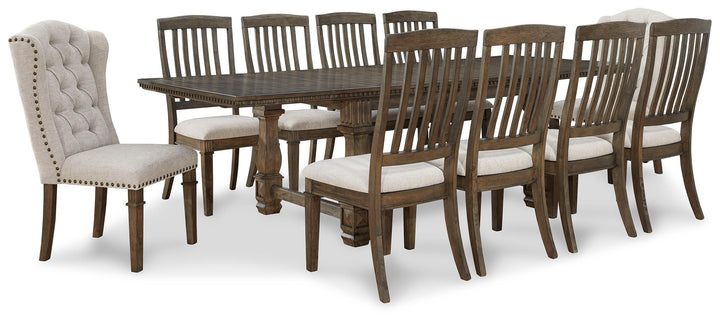 ASHLEY FURNITURE PKG014201 Dining Table and 10 Chairs