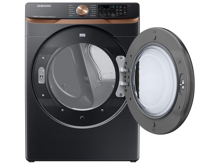 SAMSUNG DVE50BG8300VA3 7.5 cu. ft. Smart Electric Dryer with Steam Sanitize+ and Sensor Dry in Brushed Black