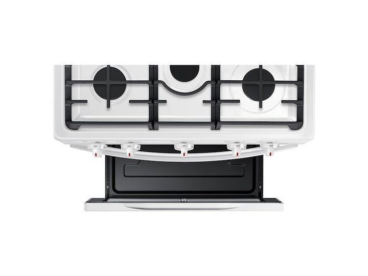 SAMSUNG NX58T5601SW 5.8 cu. ft. Freestanding Gas Range with Convection in White