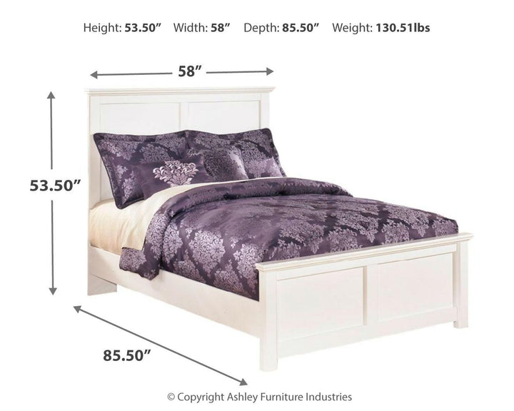 ASHLEY FURNITURE PKG002774 Full Panel Bed With Mirrored Dresser and 2 Nightstands