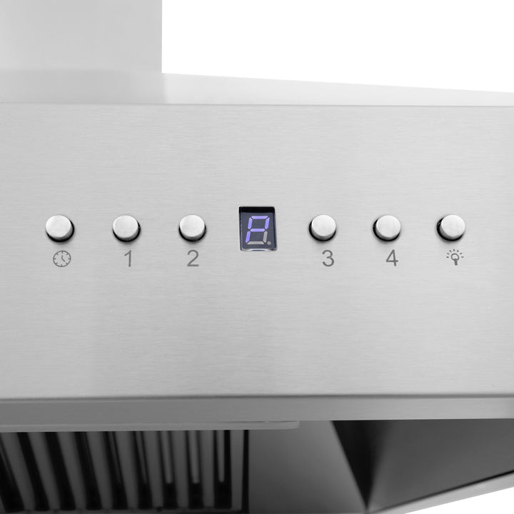 ZLINE KITCHEN AND BATH 697CRNBT30 ZLINE Professional Wall Mount Range Hood in Stainless Steel with Built-in CrownSound TM Bluetooth Speakers Size: 30 Inch