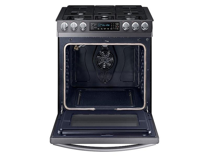 SAMSUNG NX58N9420SG 5.8 cu. ft. Slide-in Gas Range with Convection in Black Stainless Steel