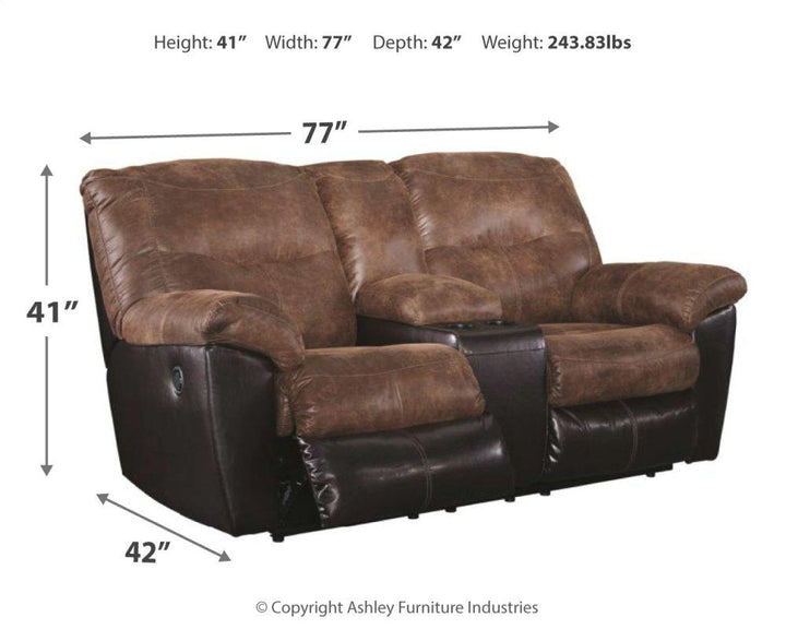 ASHLEY FURNITURE 6520294 Follett Reclining Loveseat With Console